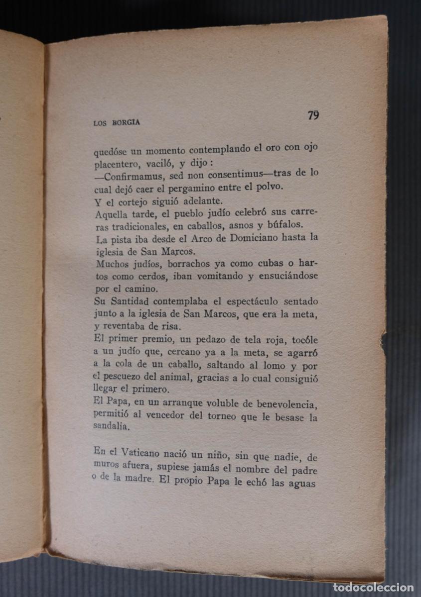 Libros antiguos: Los Borgia - Klabund - Ed. Cenit, 1930. - Foto 7