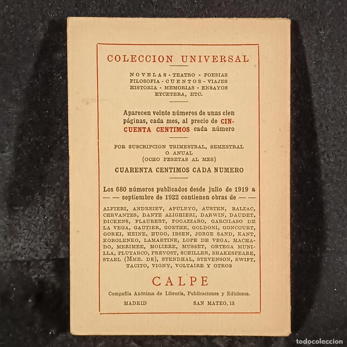 Libros antiguos: CUENTOS - TOMO 2 - N&ordm; 677 - HOFFMANN - COLECCI&Oacute;N UNIVERSAL - 1922 / 438 - Foto 2