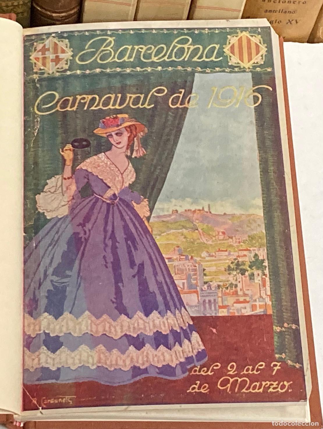 Libros antiguos: A&Ntilde;O 1916 - PROGRAMA CARNAVAL DE BARCELONA - Foto 1