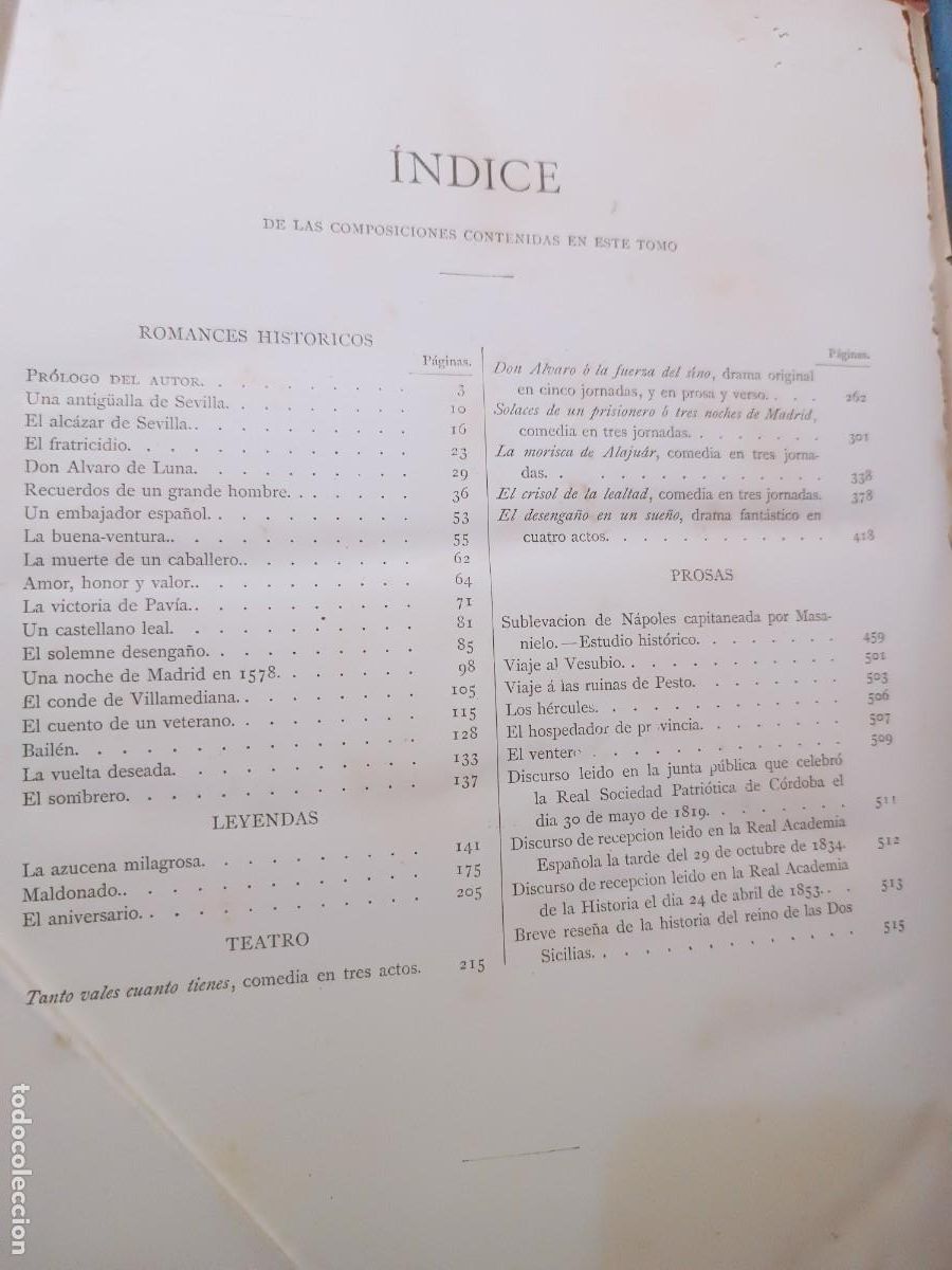 Libros antiguos: Obras del D. Angel de Saavedra Duque de Rivas - Foto 7