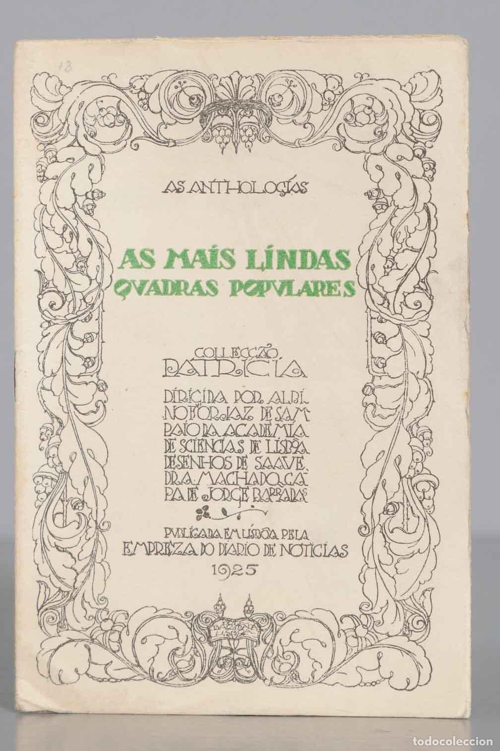 Libros antiguos: As mais lindas quadras populares. (1925) - Foto 1