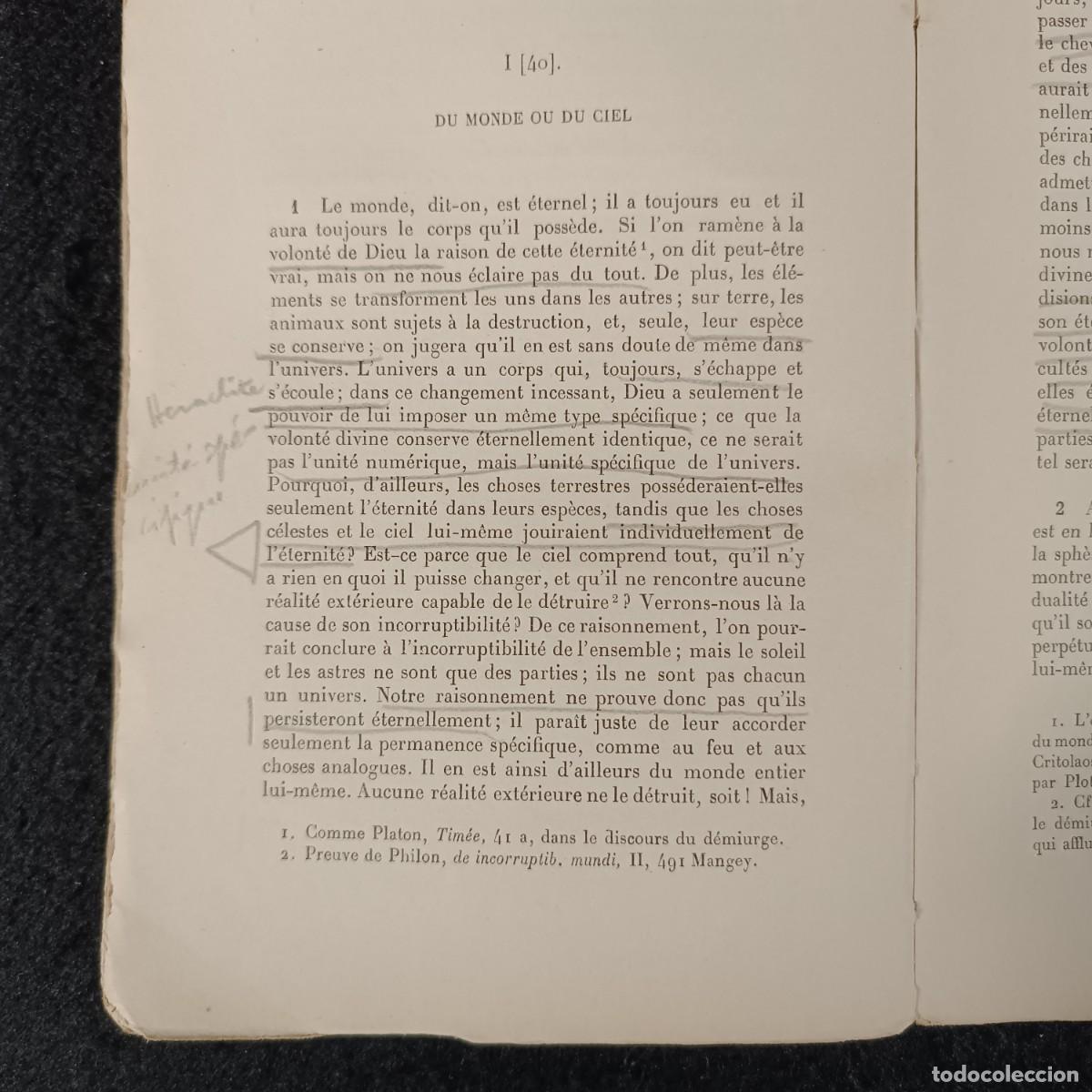 Libros antiguos: PLOTIN - ENN&Eacute;ADES - TOMO 1 AL 6 - SOCI&Eacute;T&Eacute; D&Eacute;DITION - 1924 / 631 - Foto 13