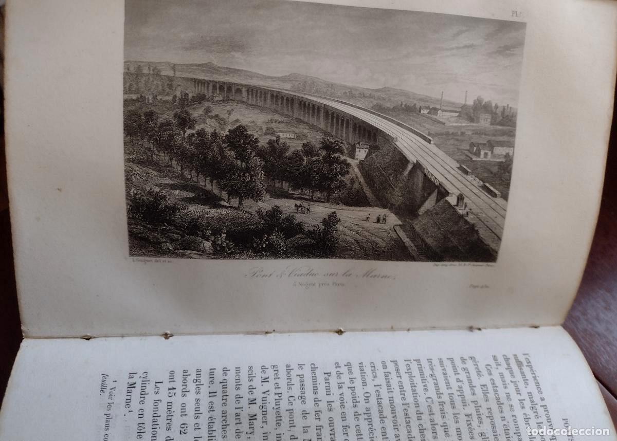 Libros antiguos: Trait&eacute; &Eacute;l&eacute;mentaire des Chemis de Fer 1858 Aug. Perdonnet - Foto 3