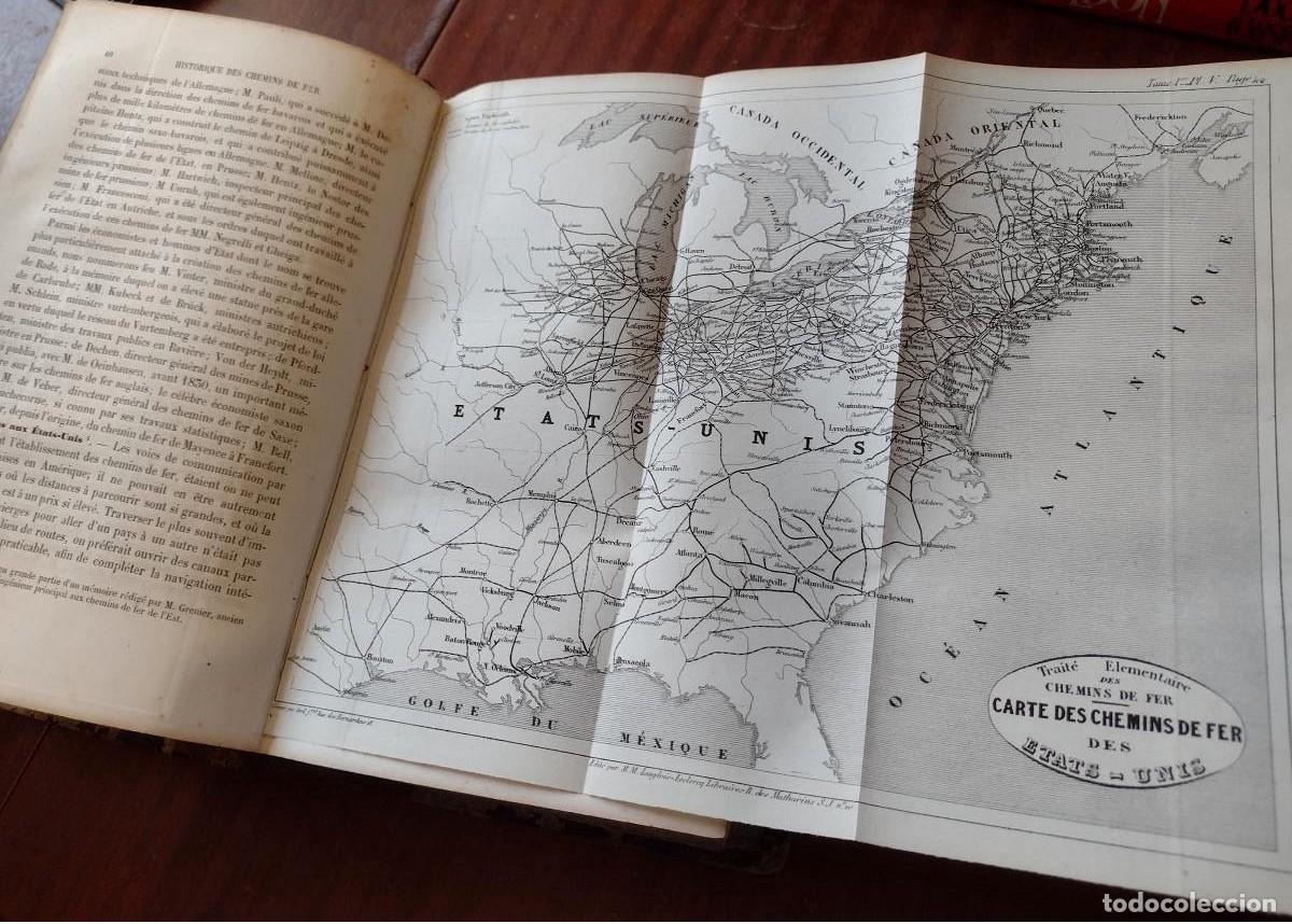Libros antiguos: Trait&eacute; &Eacute;l&eacute;mentaire des Chemis de Fer 1858 Aug. Perdonnet - Foto 5