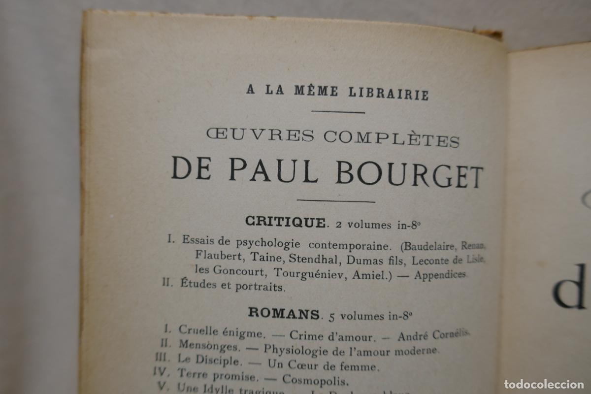 Libros antiguos: Drames de Famille Edici&oacute;n en Franc&eacute;s de Paul Bourget - Foto 13
