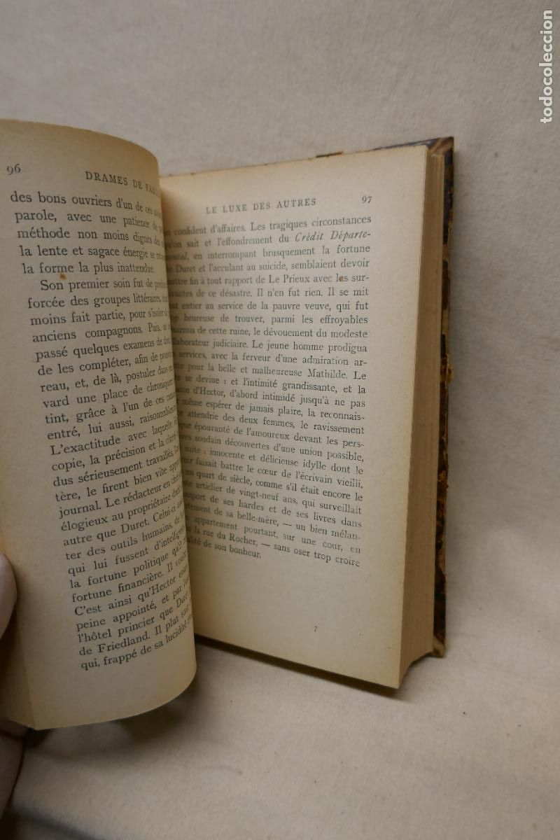 Libros antiguos: Drames de Famille Edici&oacute;n en Franc&eacute;s de Paul Bourget - Foto 21