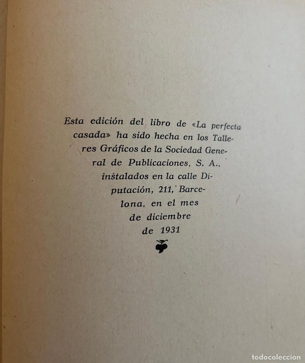Libros antiguos: La Perfecta Casada 1931 - Foto 5