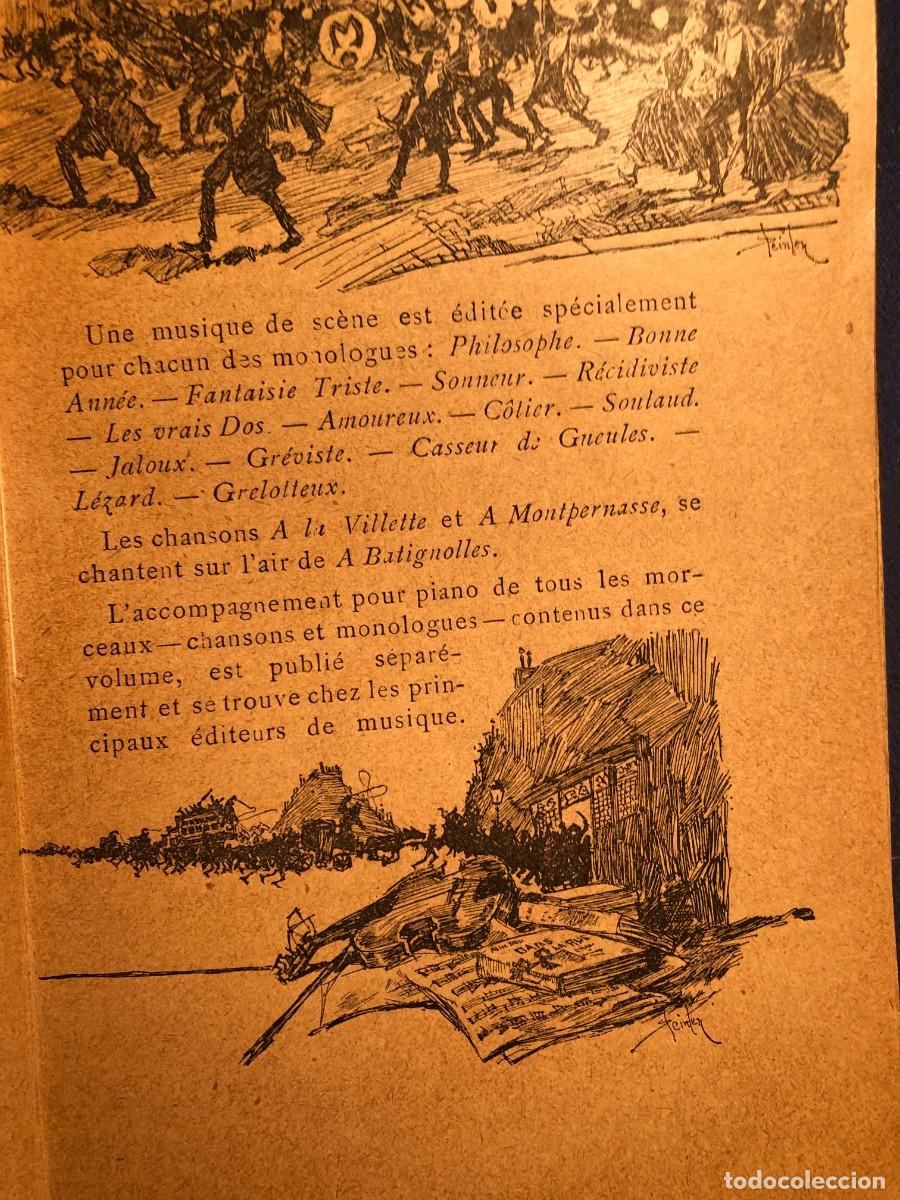 Libros antiguos: ARISTIDE BRUANT: - DANS LA RUE. Chansons & Monologues - - Foto 2