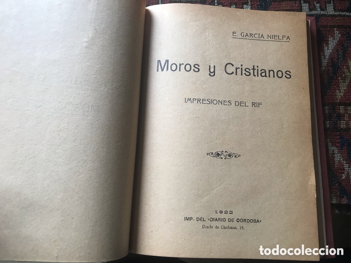 Libros antiguos: Moros y cristianos. E. G. Nielfa 1922 - Foto 4