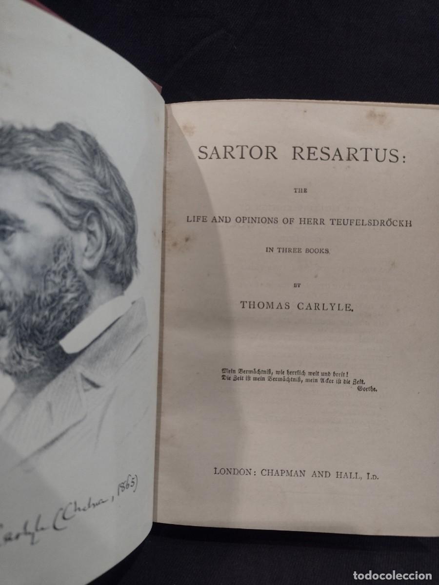 Libros antiguos: Sartor Resartvs - Thomas Carlyle - Foto 2