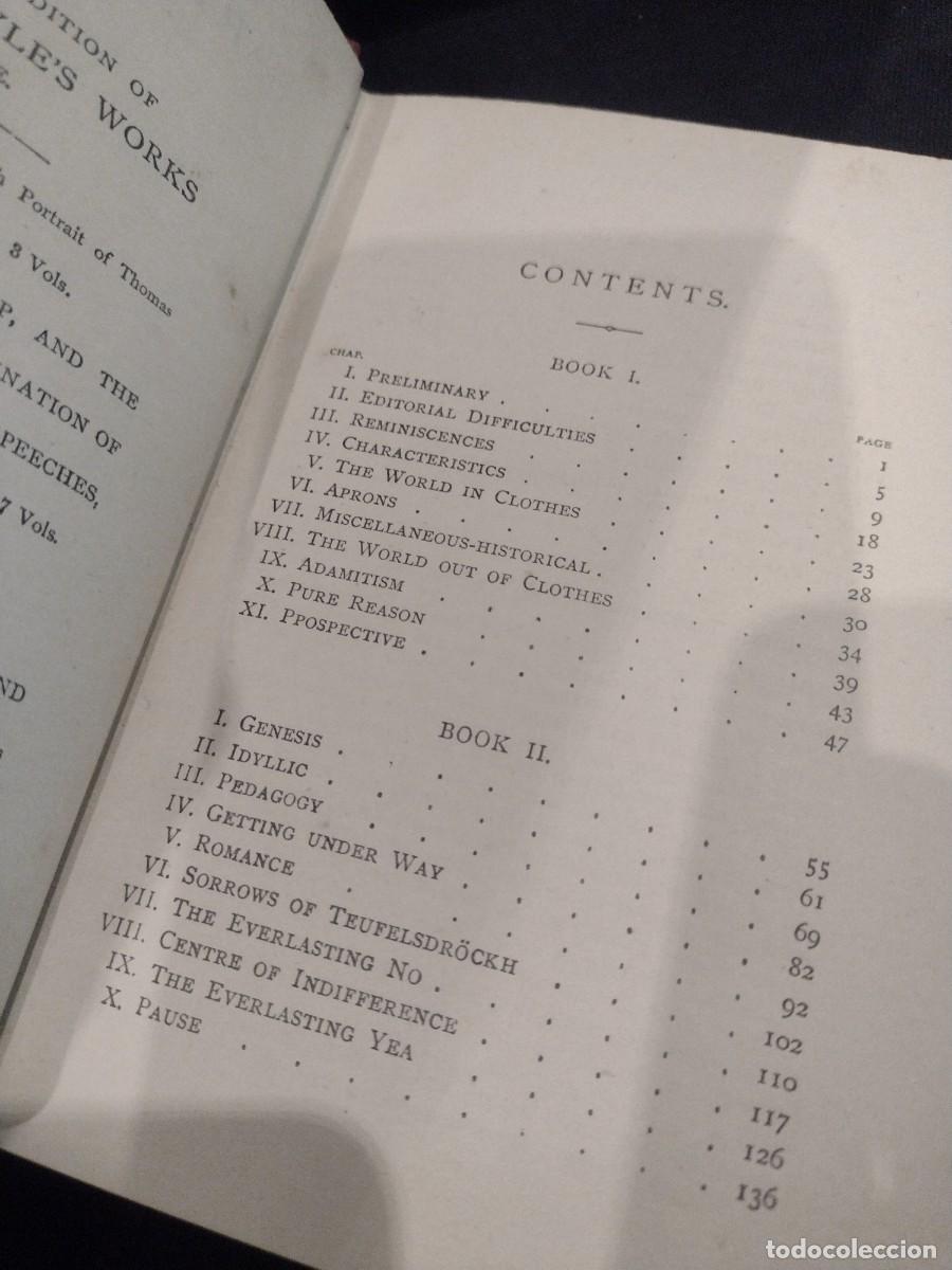 Libros antiguos: Sartor Resartvs - Thomas Carlyle - Foto 4