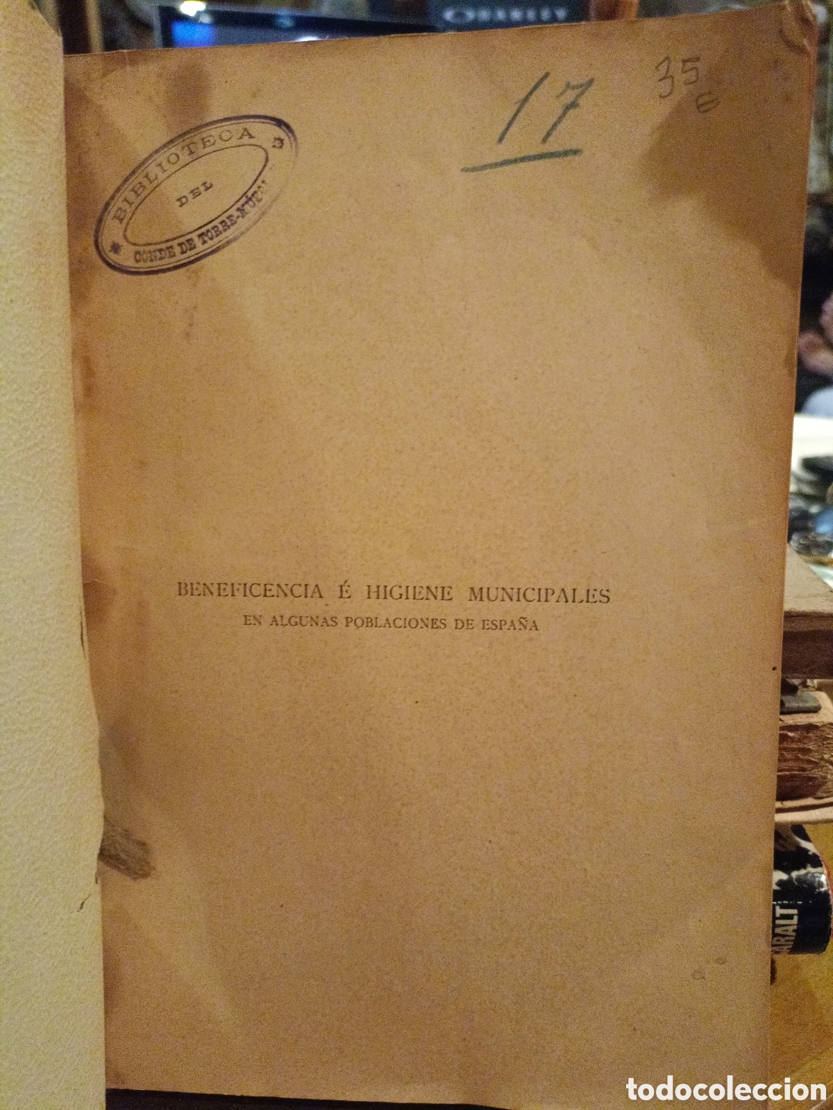 Libros antiguos: Beneficencia &eacute; Higiene Municipales - Foto 2