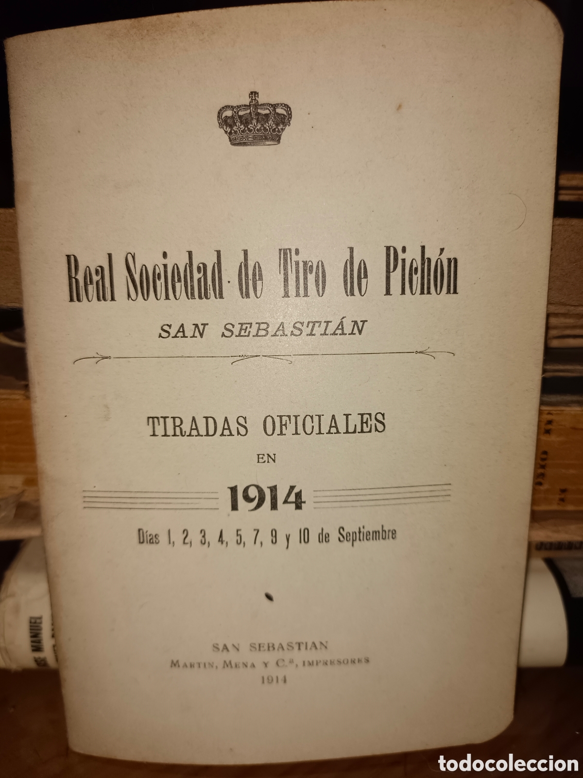 Libros antiguos: Real Sociedad de Tiro de Pich&oacute;n - Foto 1