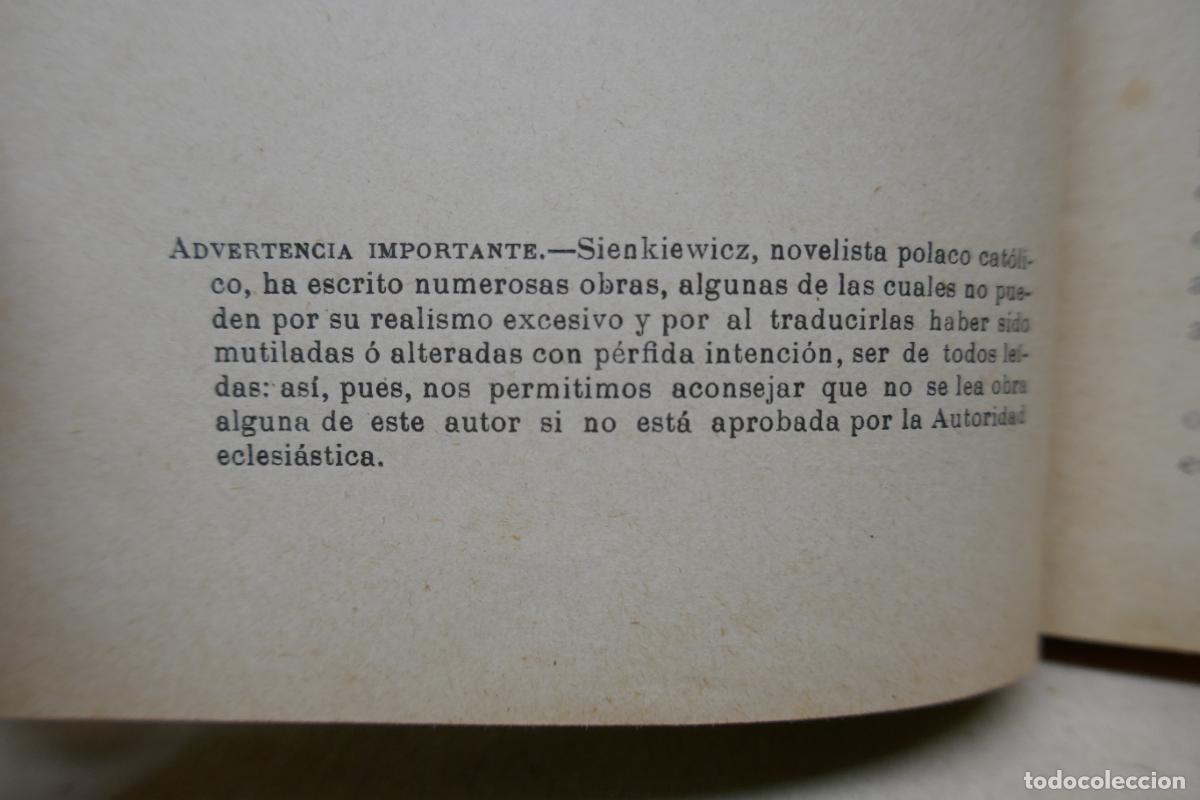 Libros antiguos: SIGAMOSLE - ENRIQUE SIENKIEWICZ - Foto 8