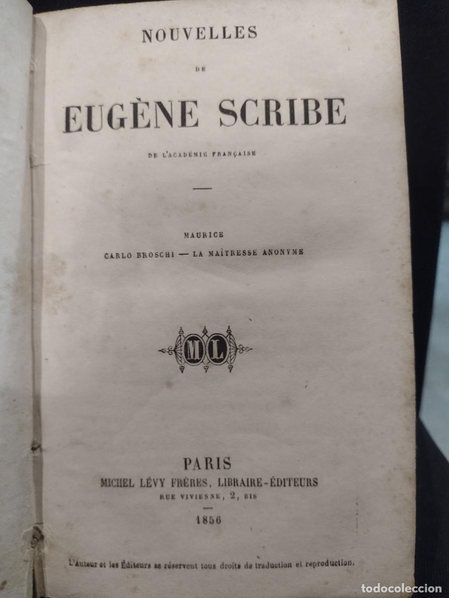 Libros antiguos: Nouvelles de Eug&egrave;ne Scribe 1856 - Foto 1
