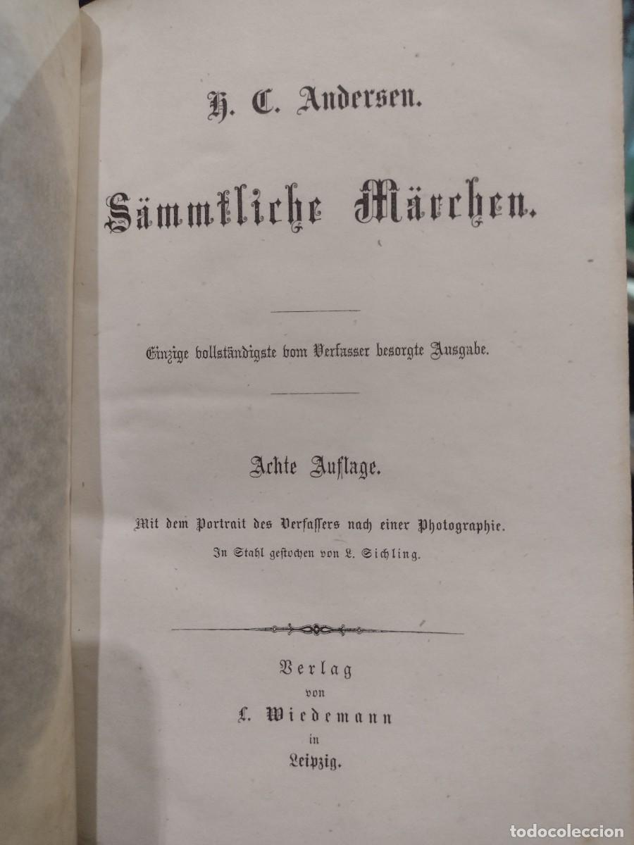 Libros antiguos: S&agrave;mmtliche M&agrave;rchen - H. C. Andersen - Foto 1