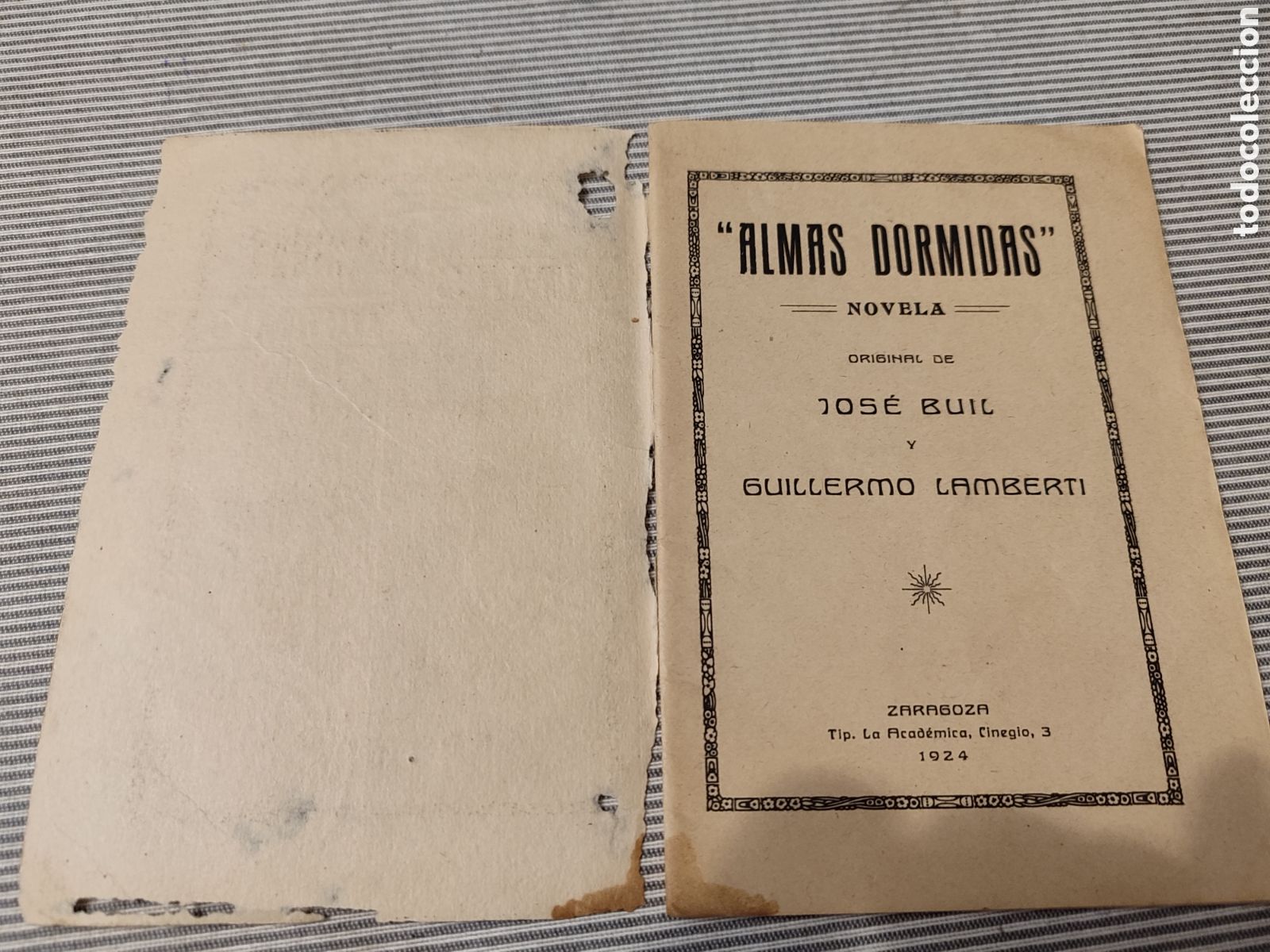 Libros antiguos: ALMAS DORMIDAS. 1924 - Foto 3