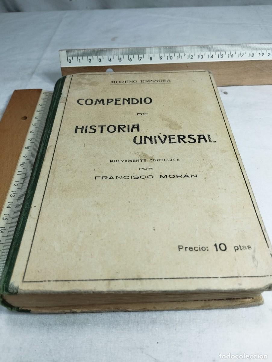 Libros antiguos: Compendio de historia universal. Moreno Espinosa, 1922 - Foto 1