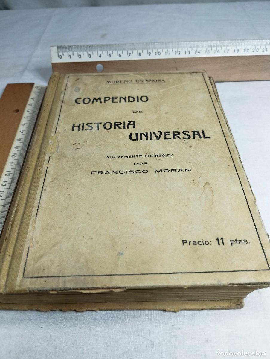 Libros antiguos: Compendio de historia universal. Moreno Espinosa, 1924 - Foto 1