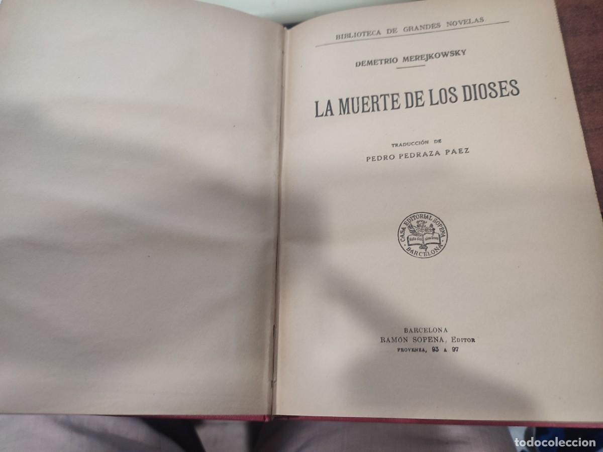 Libros antiguos: MEREJKOWSKY, Demetrio. La muerte de los dioses - Foto 2