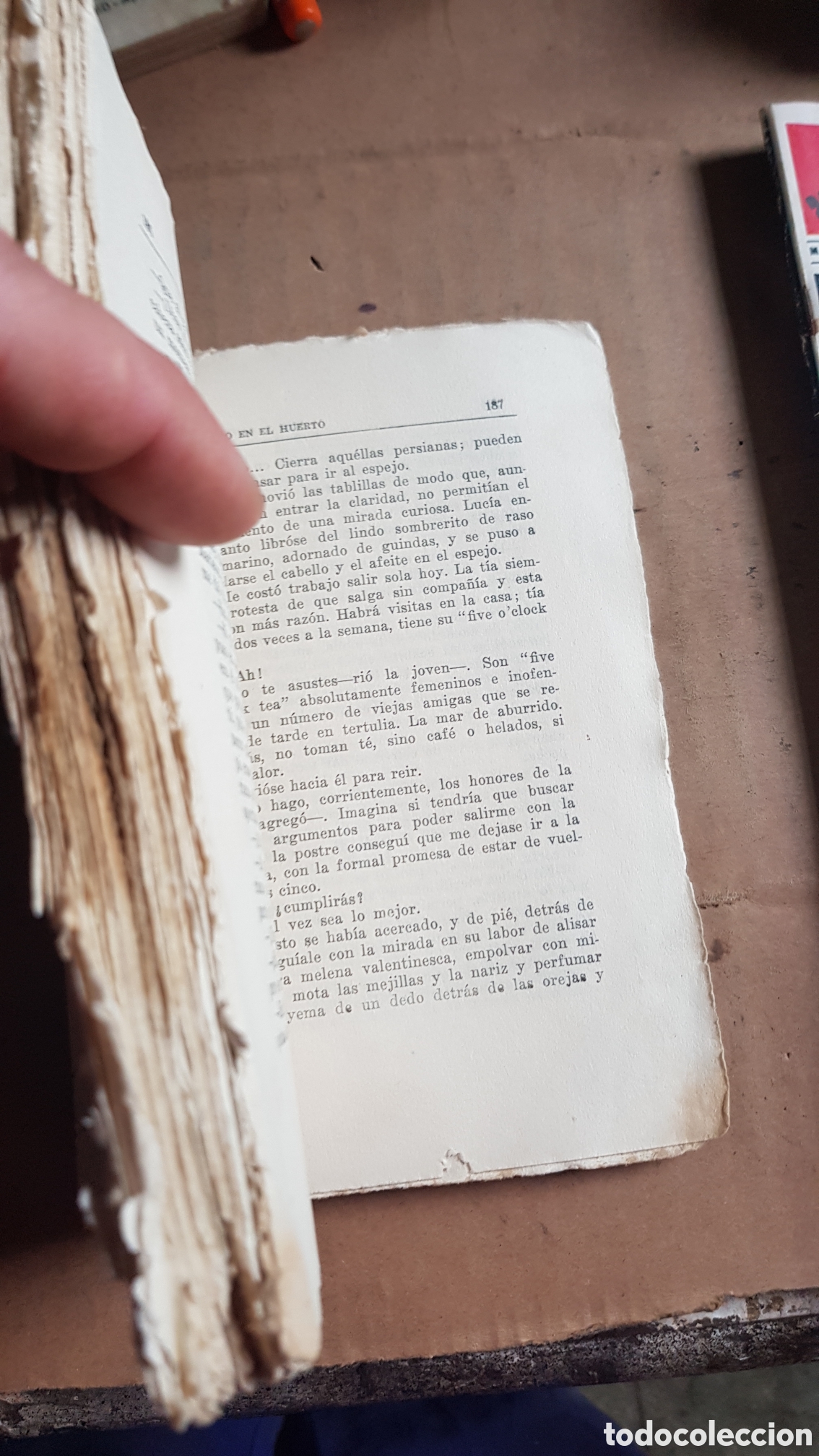 Libros antiguos: Novela Un Beso en el Huerto - Foto 5