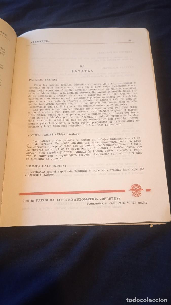 Libros antiguos: Antiguo recetario freidora Berreus. - Foto 3