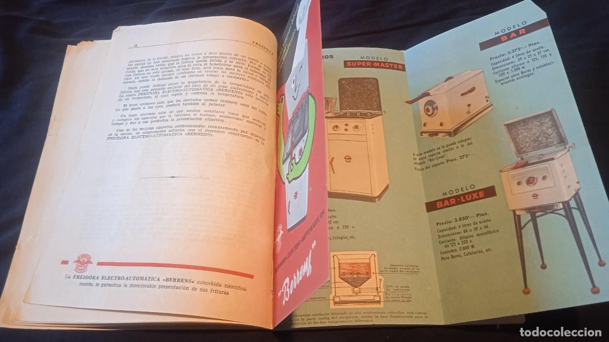 Libros antiguos: Antiguo recetario freidora Berreus. - Foto 4