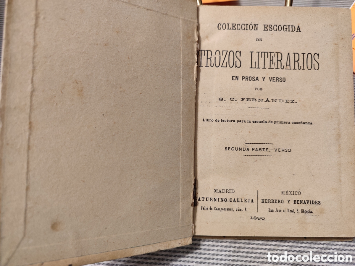 Libros antiguos: TROZOS LITERARIOS EN PROSA Y VERSO. 1890 - Foto 3