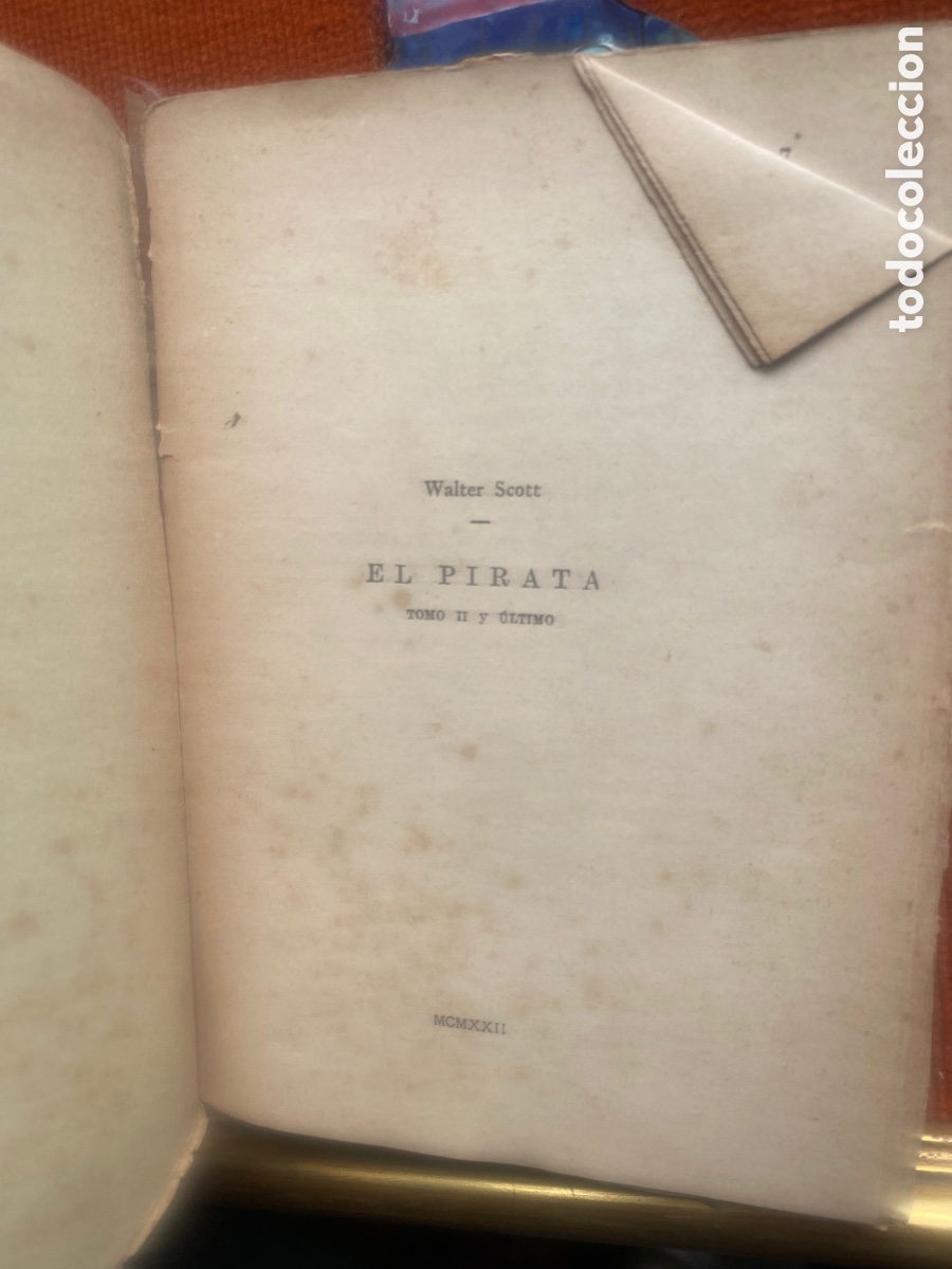 Libros antiguos: WALTER SCOTT - EL PIRATA - ESPASA/CALPE 1922 - Foto 2