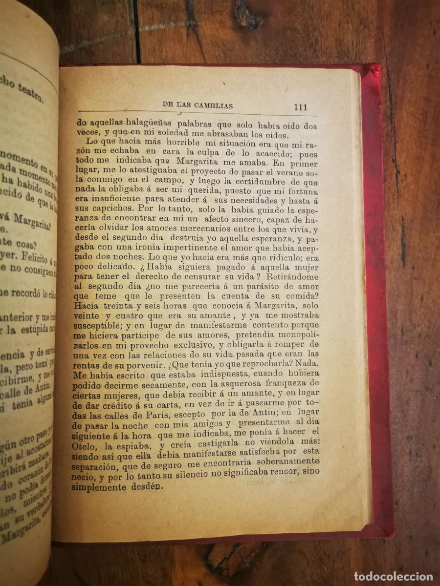 Libros antiguos: DUMAS, Alejandro, Hijo. La dama de las camelias - Foto 3