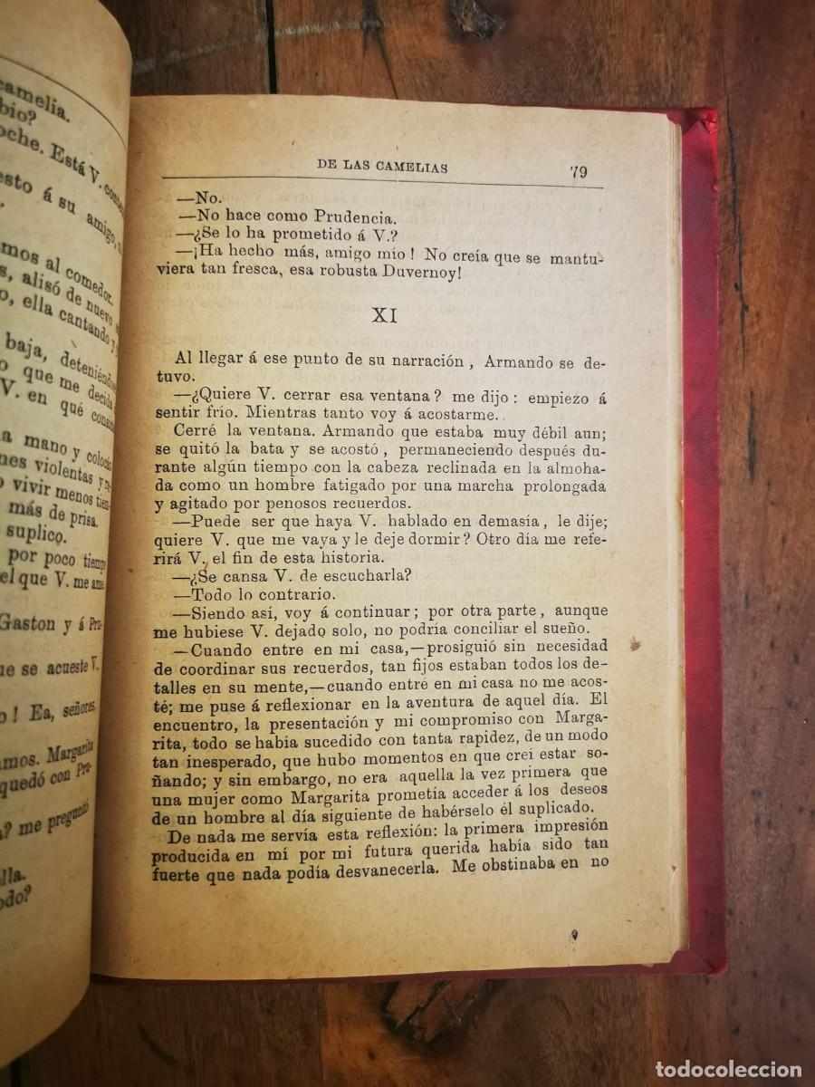 Libros antiguos: DUMAS, Alejandro, Hijo. La dama de las camelias - Foto 4