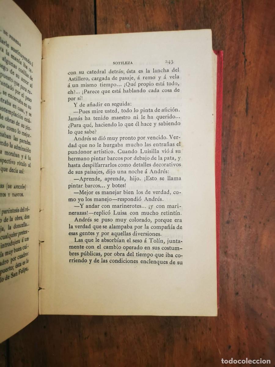 Libros antiguos: PEREDA, Jos&eacute; M. Sotileza - Foto 5