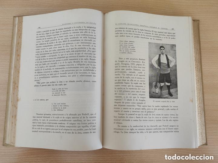 Libros antiguos: FOLKLORE Y COSTUMBRES DE ESPA&Ntilde;A - Foto 4