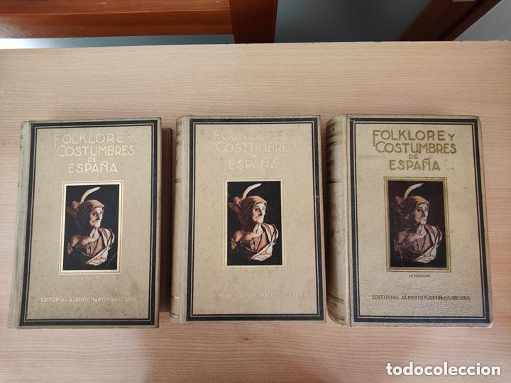 Libros antiguos: FOLKLORE Y COSTUMBRES DE ESPA&Ntilde;A - Foto 1