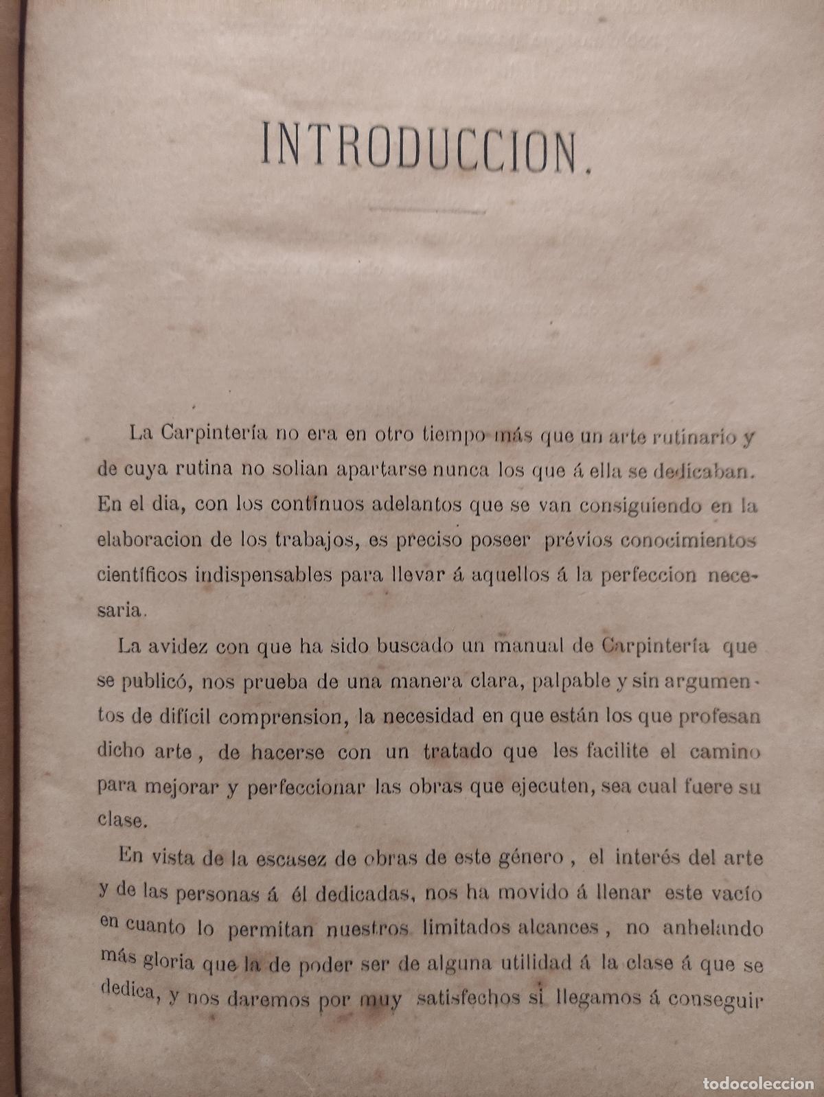 Libros antiguos: TRATADO COMPLETO DE CARPINTERIA - D. NARCISO ARAU Y VIDAL - Foto 2