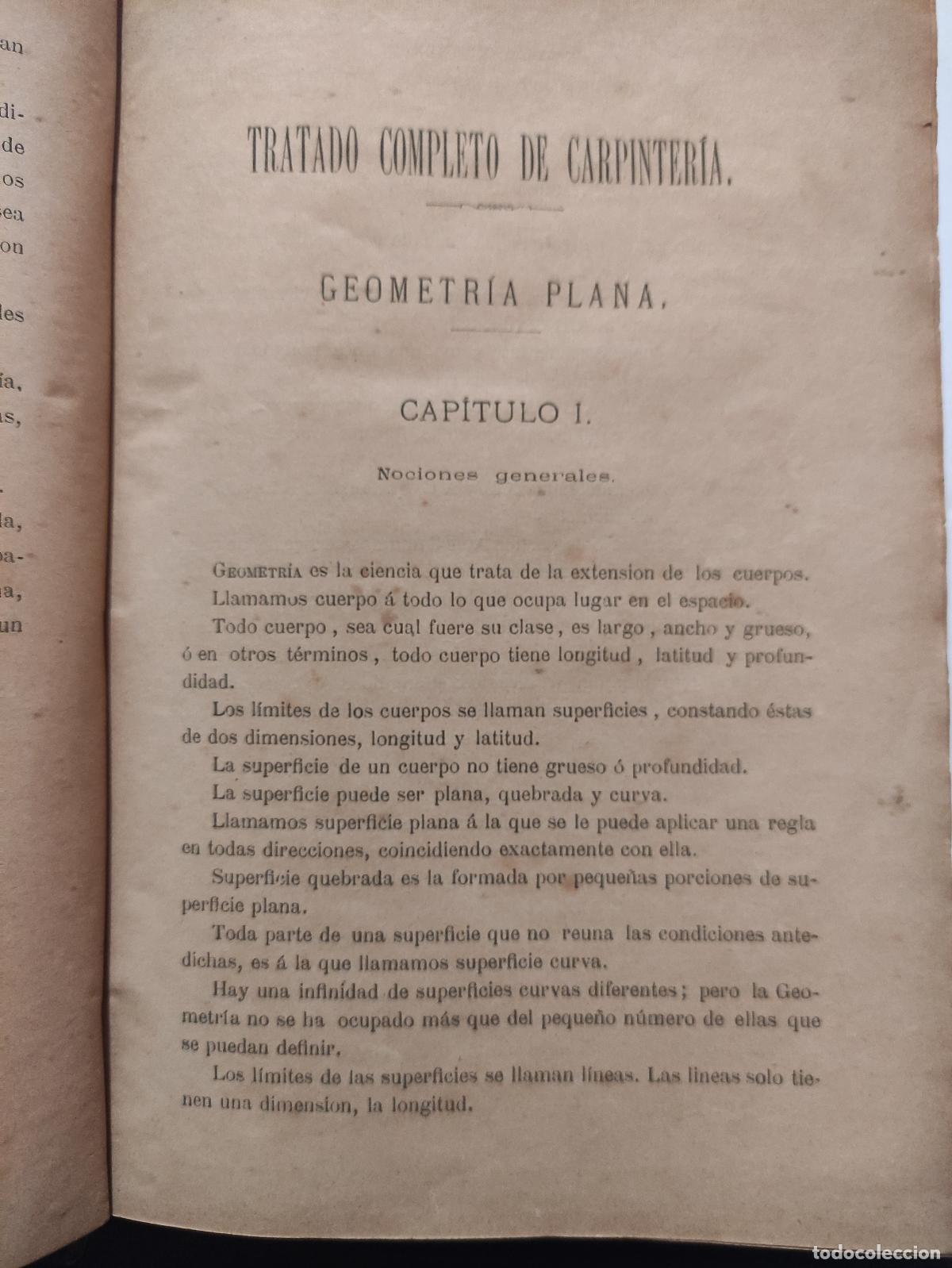 Libros antiguos: TRATADO COMPLETO DE CARPINTERIA - D. NARCISO ARAU Y VIDAL - Foto 4