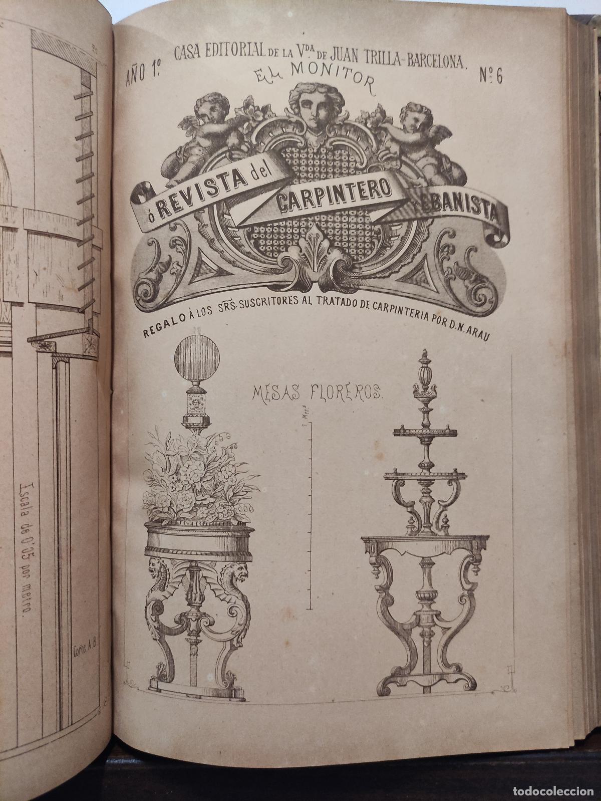 Libros antiguos: TRATADO COMPLETO DE CARPINTERIA - D. NARCISO ARAU Y VIDAL - Foto 5
