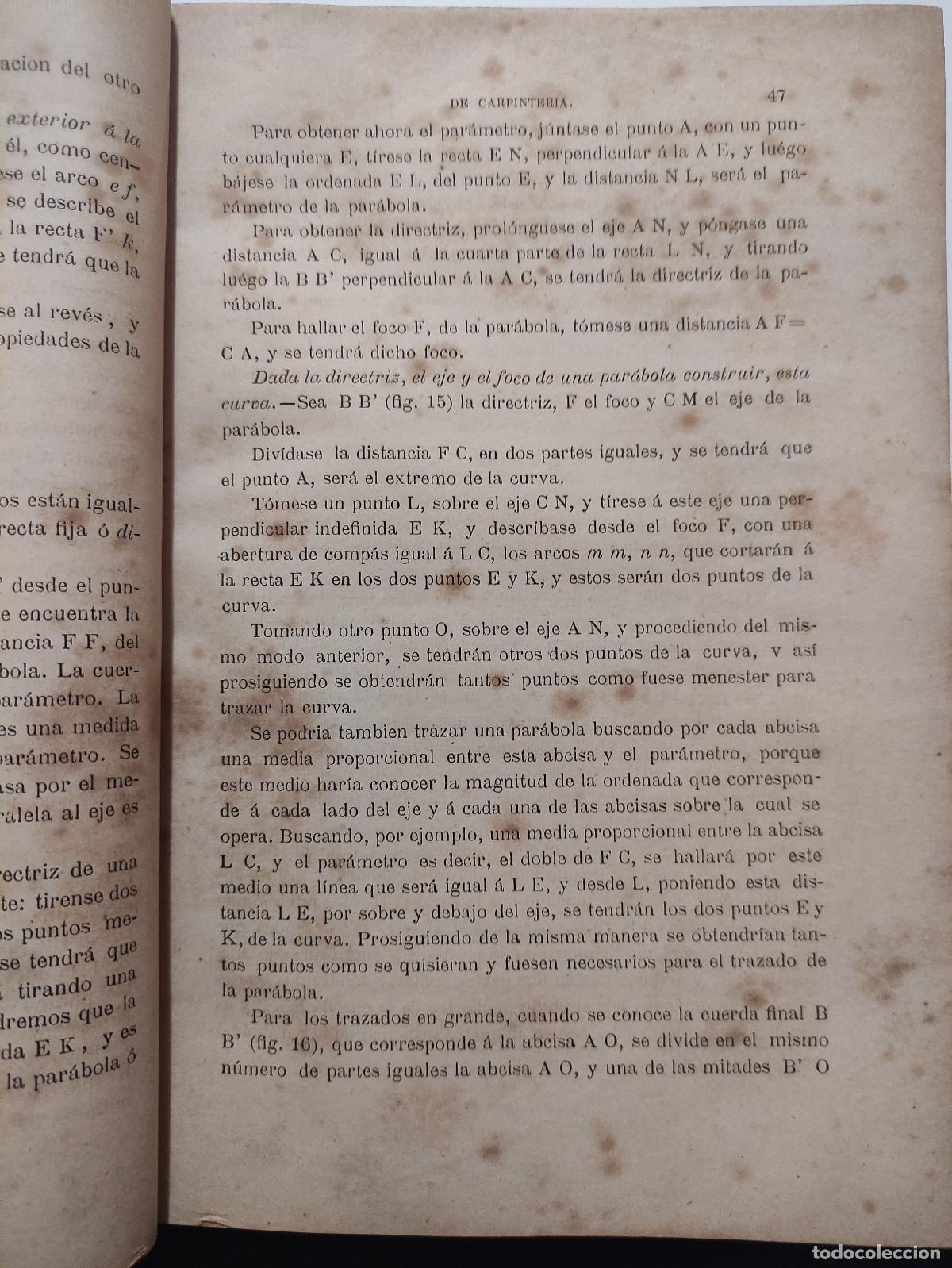 Libros antiguos: TRATADO COMPLETO DE CARPINTERIA - D. NARCISO ARAU Y VIDAL - Foto 6