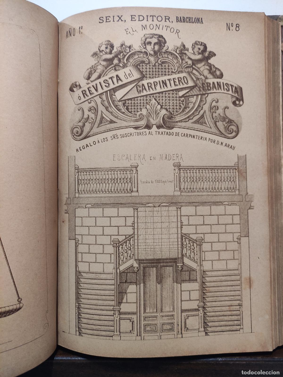 Libros antiguos: TRATADO COMPLETO DE CARPINTERIA - D. NARCISO ARAU Y VIDAL - Foto 8