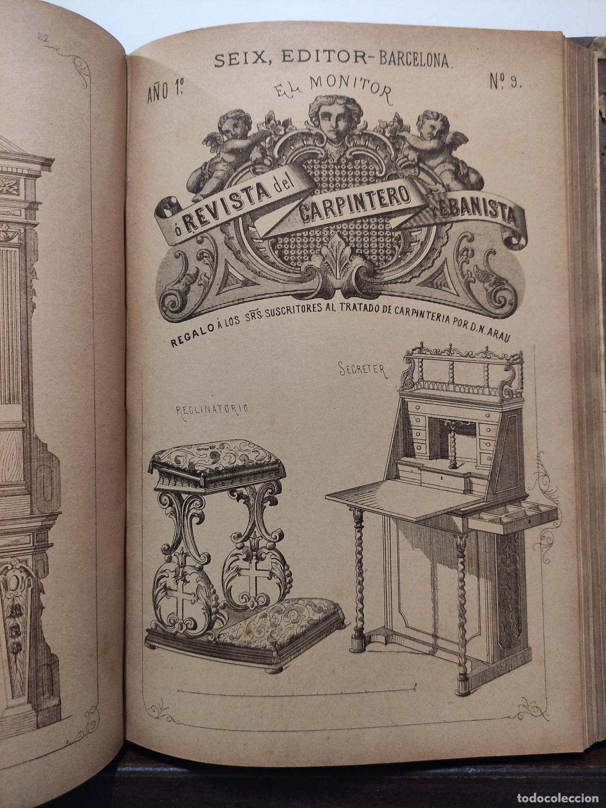 Libros antiguos: TRATADO COMPLETO DE CARPINTERIA - D. NARCISO ARAU Y VIDAL - Foto 9