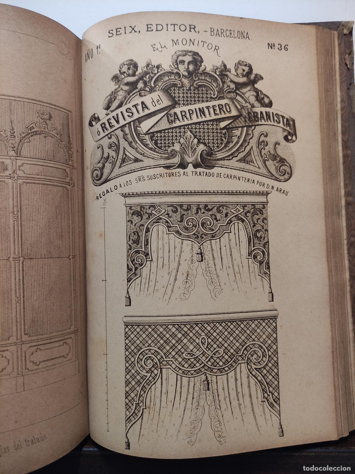 Libros antiguos: TRATADO COMPLETO DE CARPINTERIA - D. NARCISO ARAU Y VIDAL - Foto 10