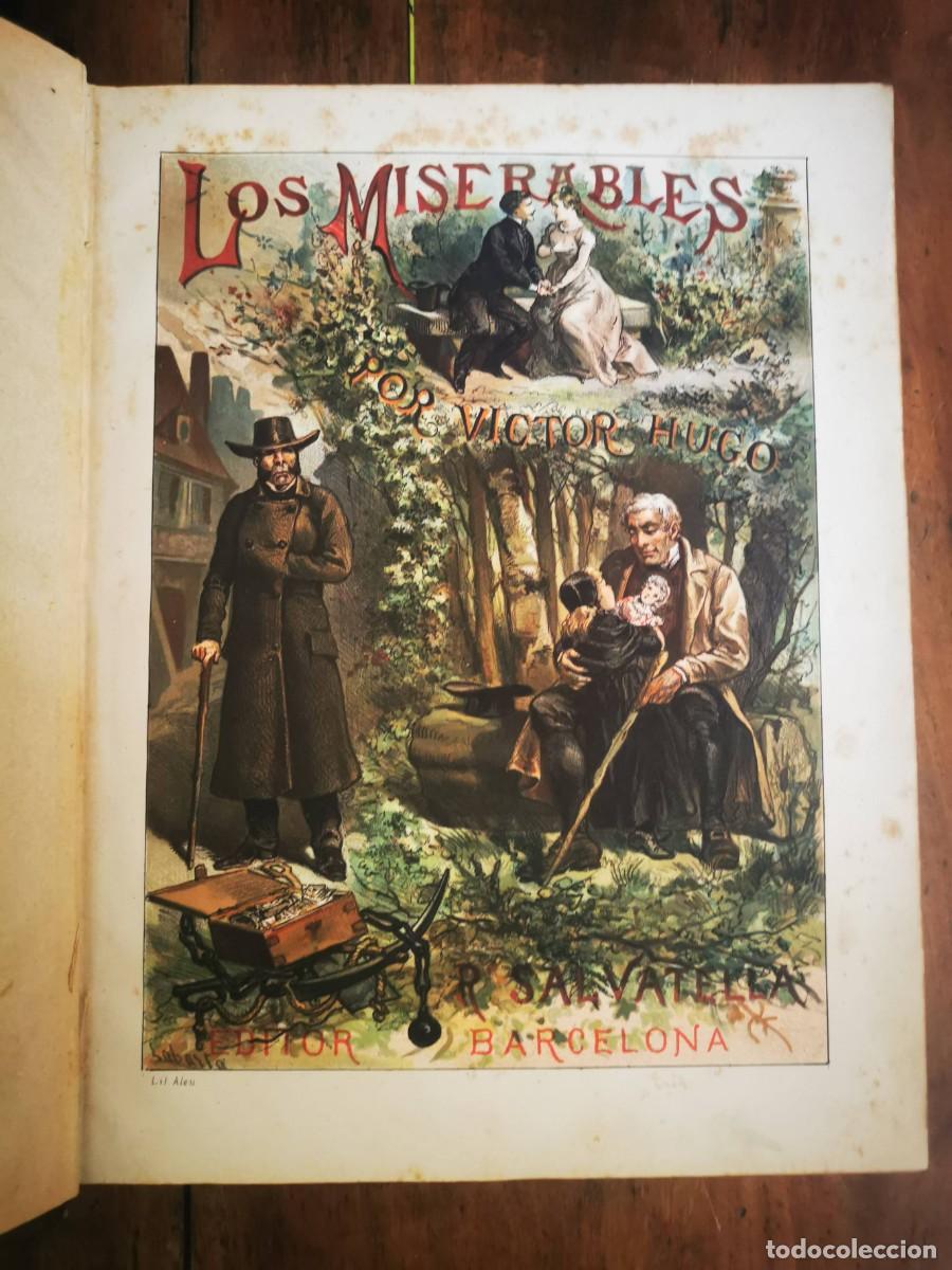 Libros antiguos: HUGO, Victor. Los miserables: [Tomo 1-2-3] - Foto 3
