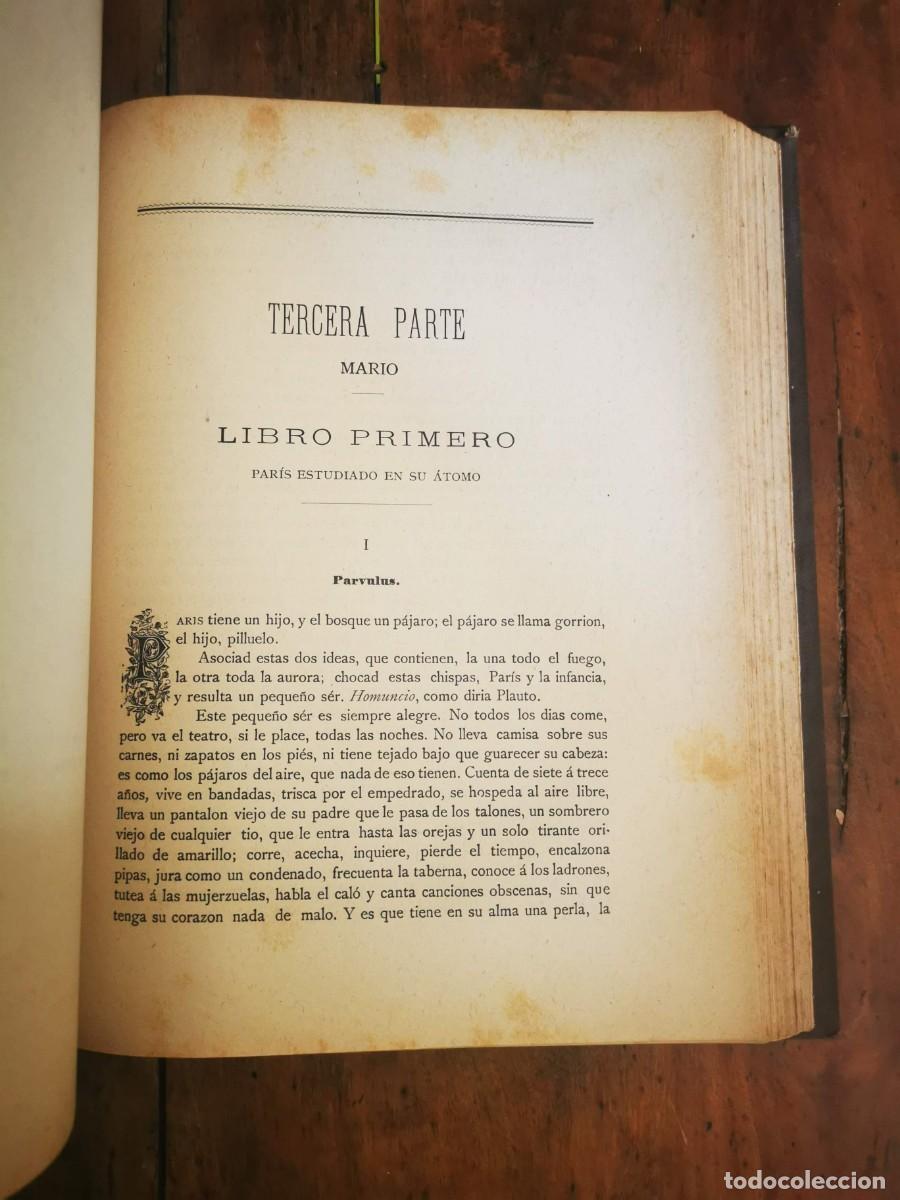 Libros antiguos: HUGO, Victor. Los miserables: [Tomo 1-2-3] - Foto 11