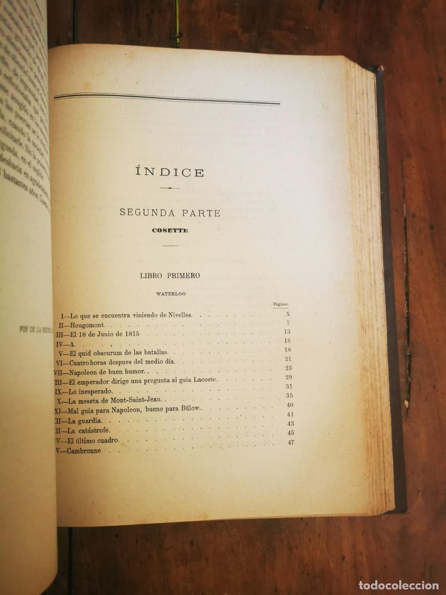 Libros antiguos: HUGO, Victor. Los miserables: [Tomo 1-2-3] - Foto 12