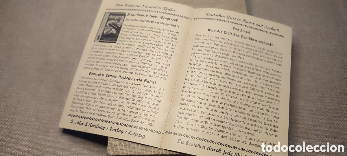 Libros antiguos: Libro de &eacute;poca Juventudes Hitlerianas - Foto 6