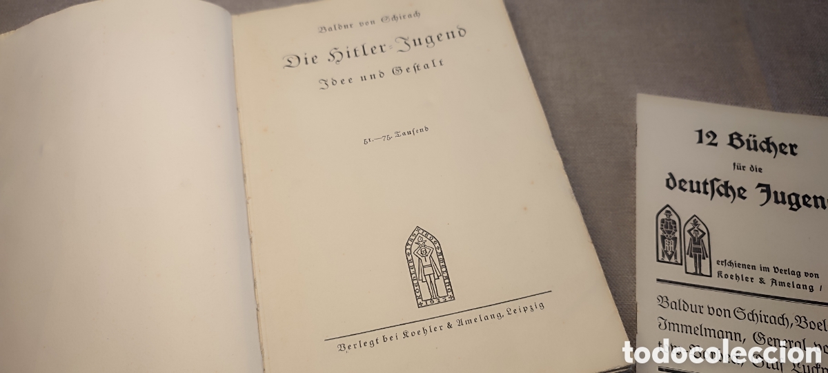 Libros antiguos: Libro de &eacute;poca Juventudes Hitlerianas - Foto 7