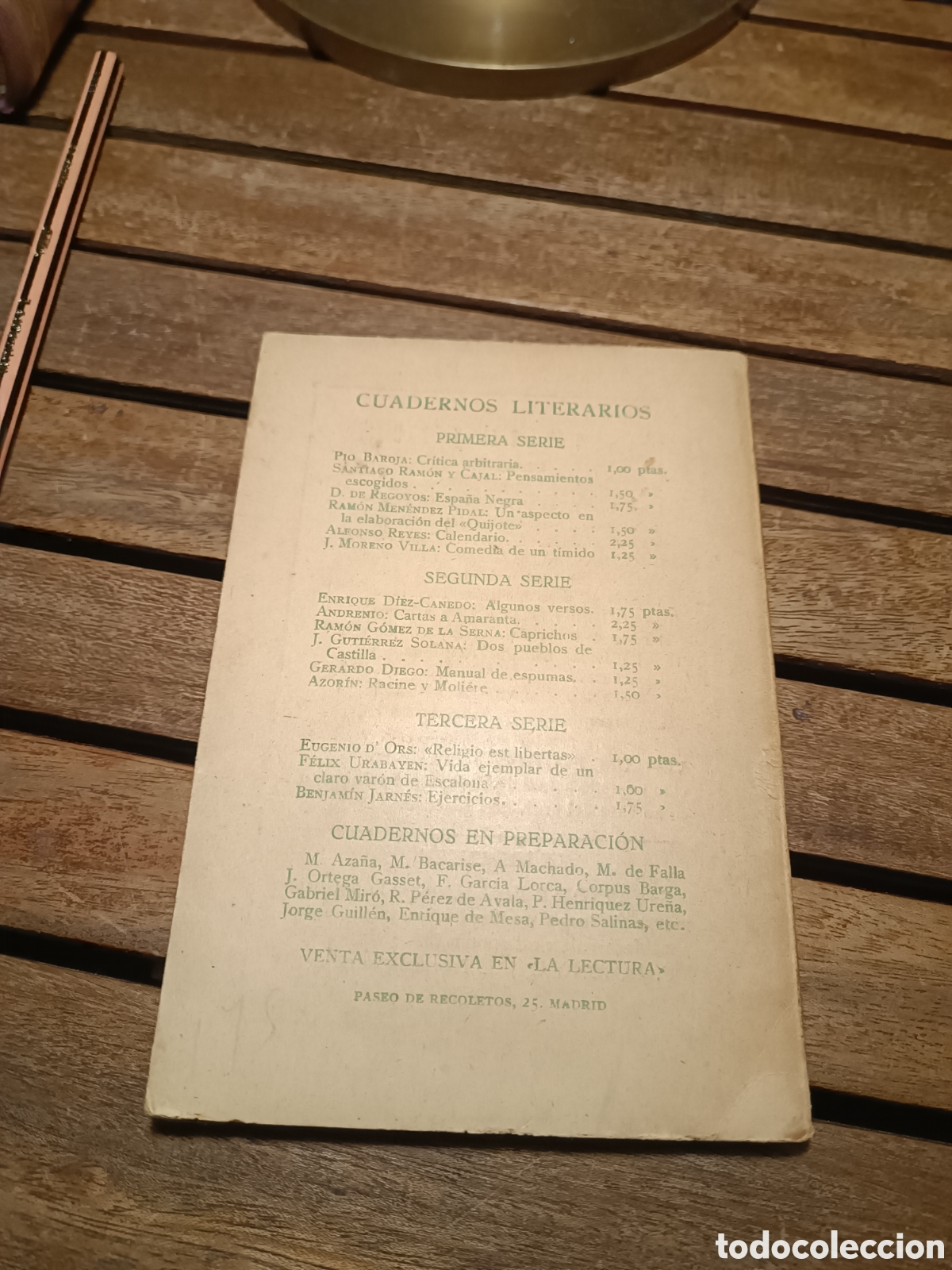 Libros antiguos: BENJAM&Iacute;N JARN&Eacute;S EJERCICIOS Madrid 1927 Cuadernos Literarios - Foto 2
