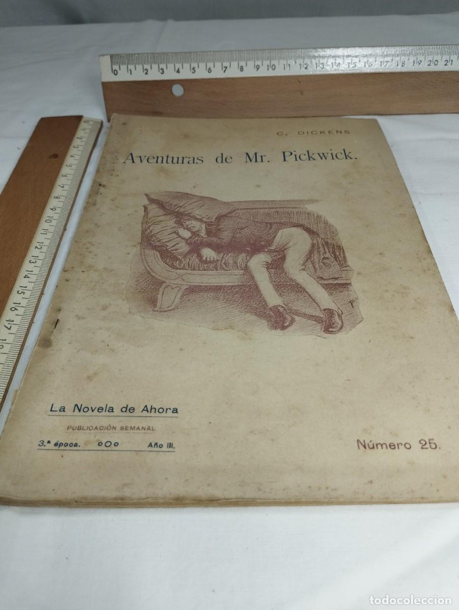 Libros antiguos: Aventuras de Mr. Pickwick, n&uacute;mero 25. C. Dickens. - Foto 1