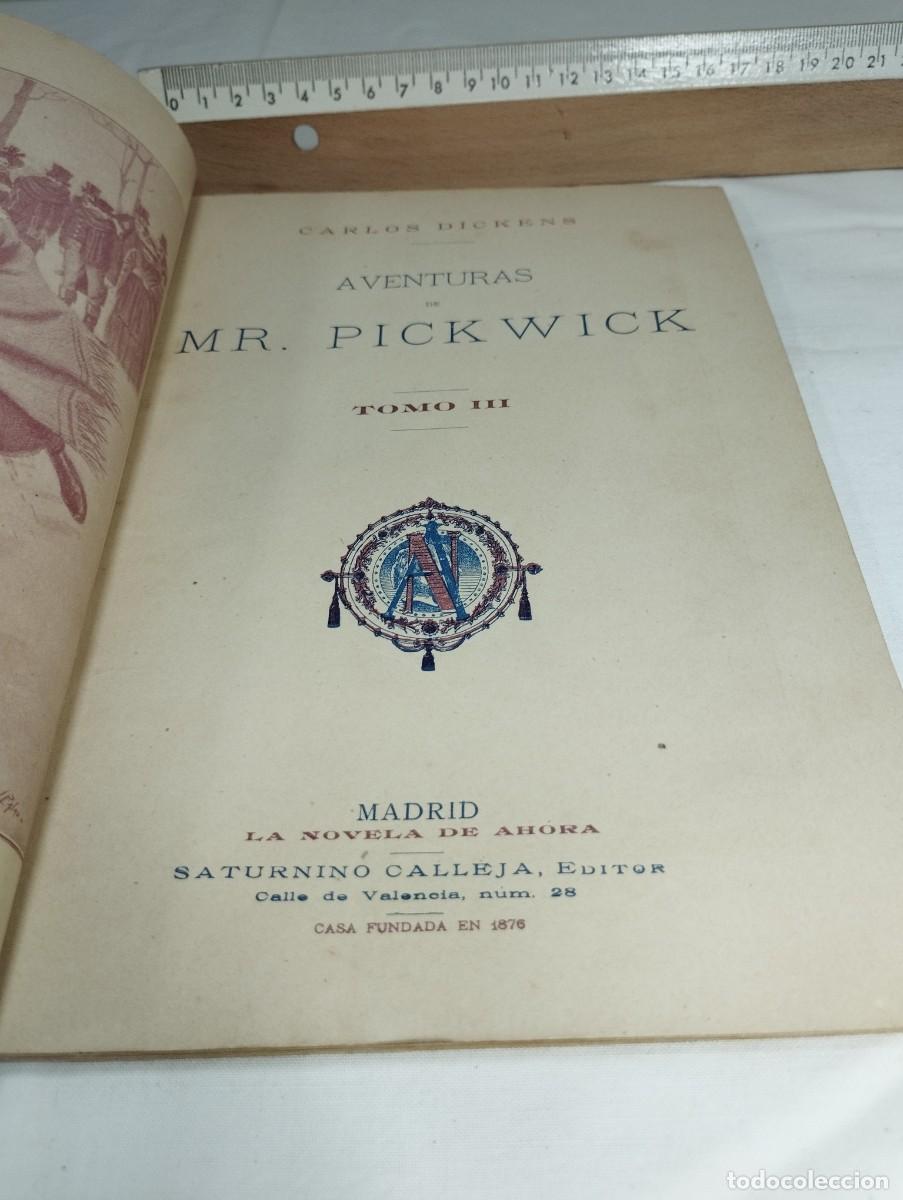 Libros antiguos: Aventuras de Mr. Pickwick, n&uacute;mero 25. C. Dickens. - Foto 2