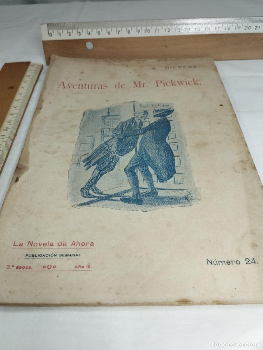 Libros antiguos: Aventuras de Mr. Pickwick, n&uacute;mero 24. C. Dickens. - Foto 1